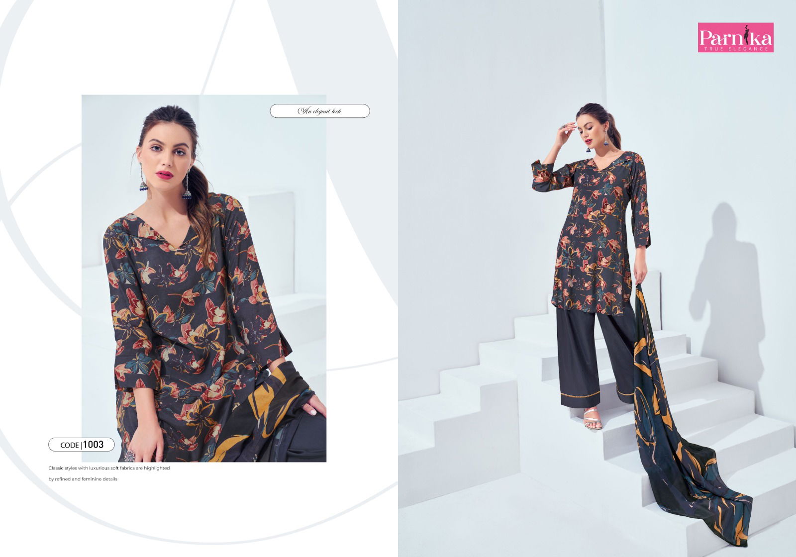 Layla By Parnika Digital Printed Dress Material Wholesale Price In Surat